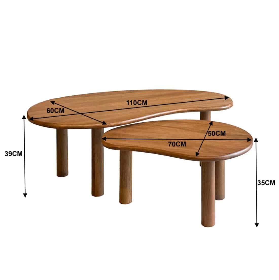 Livingfurn Salontafels Brix Nubi Set Of 2