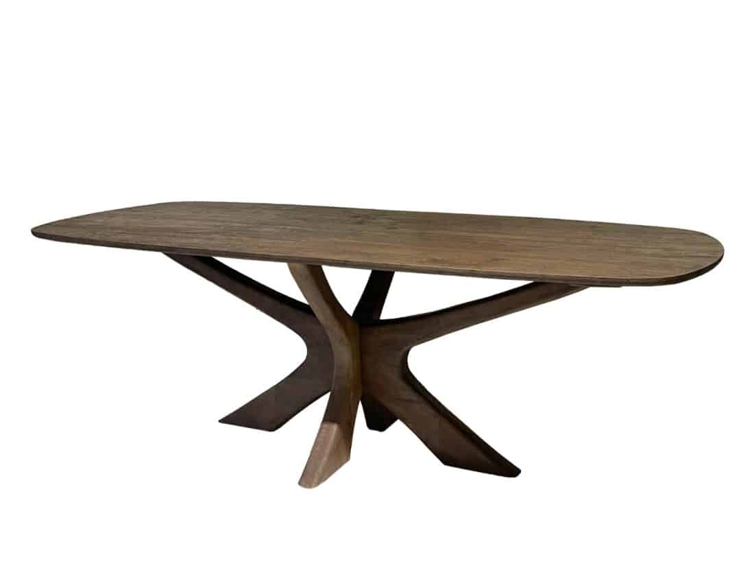 Livingfurn Eetkamertafels Brix Montreaux Brown 220cm