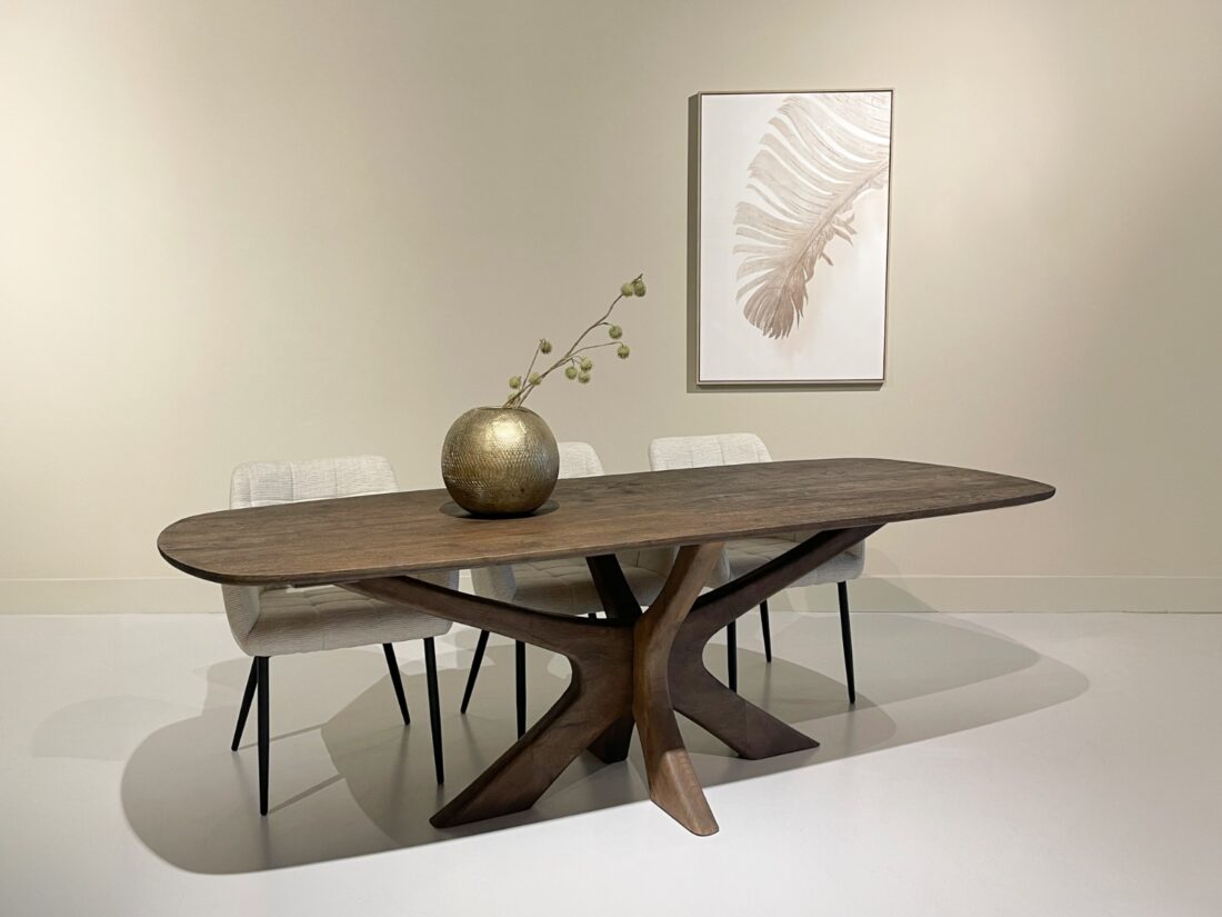 Livingfurn Eetkamertafels Brix Montreaux Brown 250cm