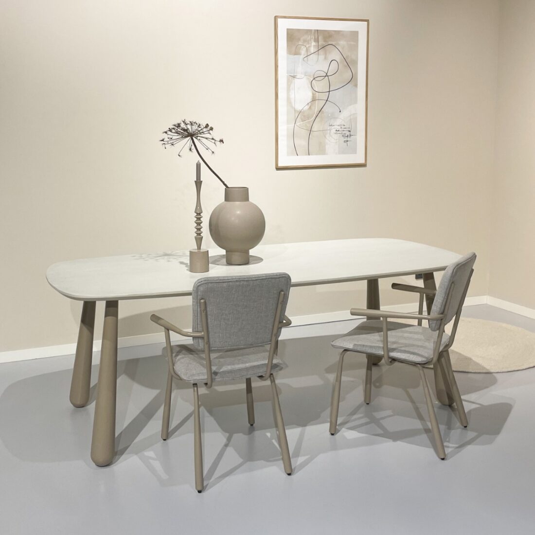 Livingfurn Eetkamerstoelen Brix Finn Beige