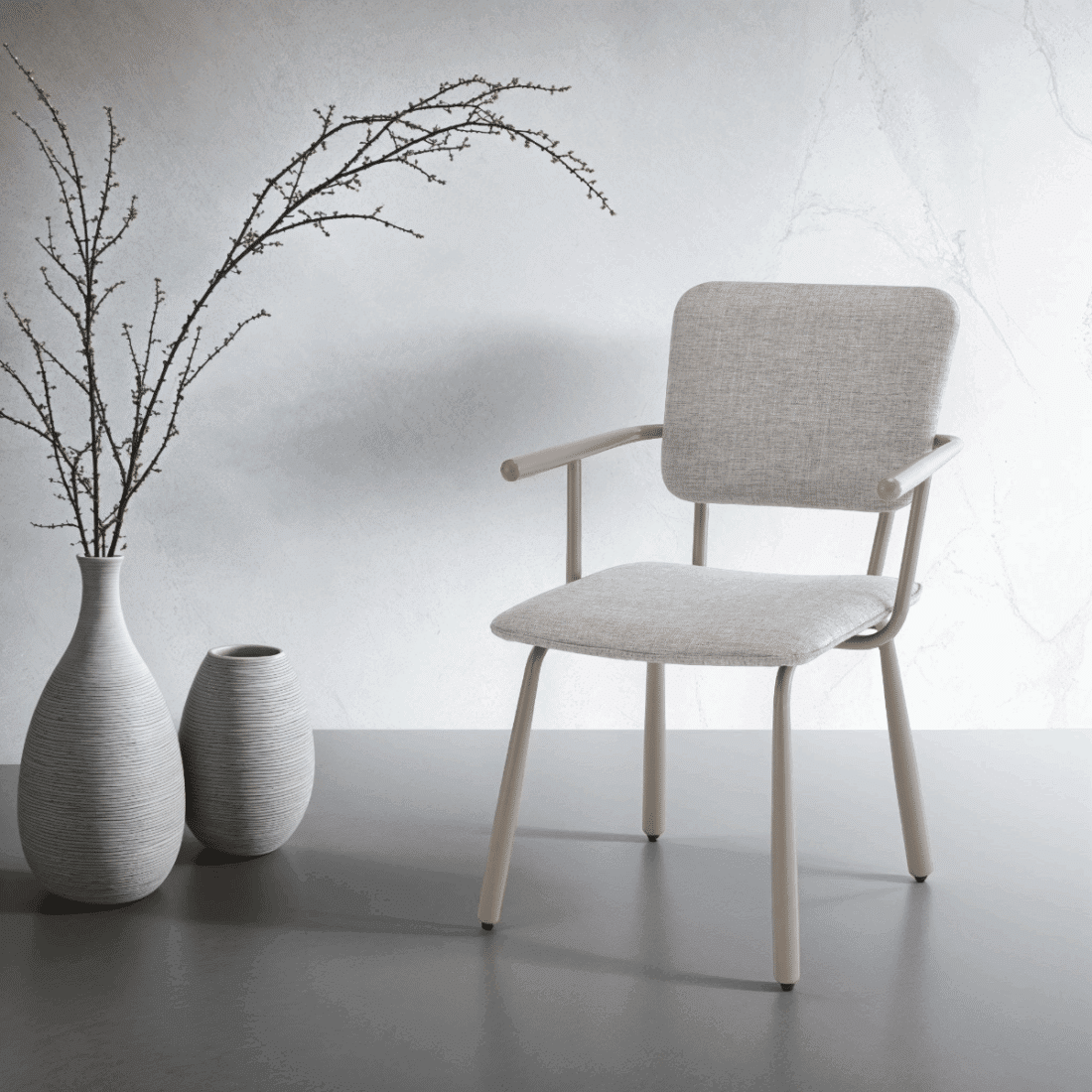 Livingfurn Eetkamerstoelen Brix Finn Beige