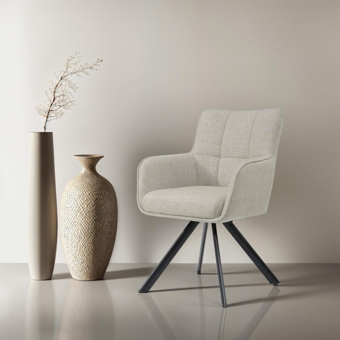 Livingfurn Eetkamerstoelen Tori Sand