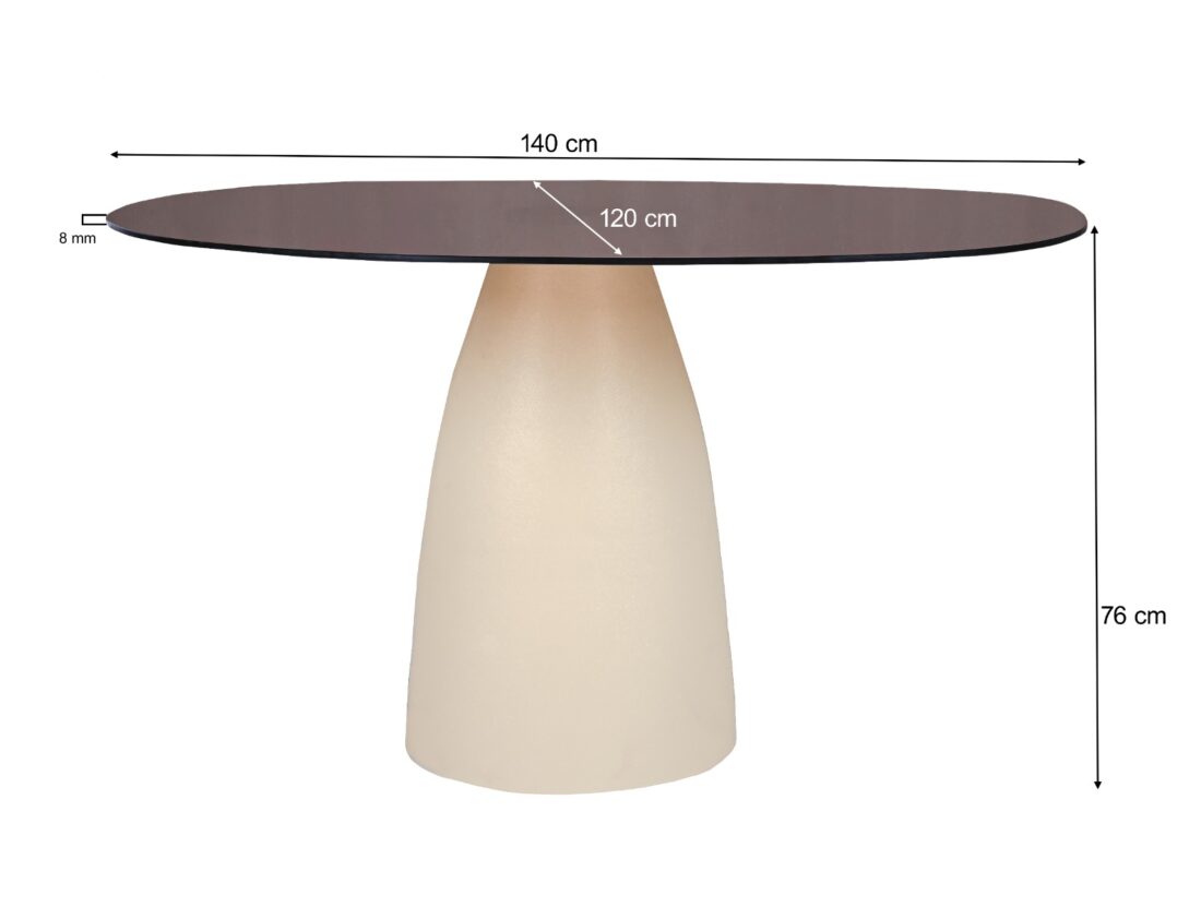 Livingfurn Eetkamertafels Brix Mylon 140 Cm