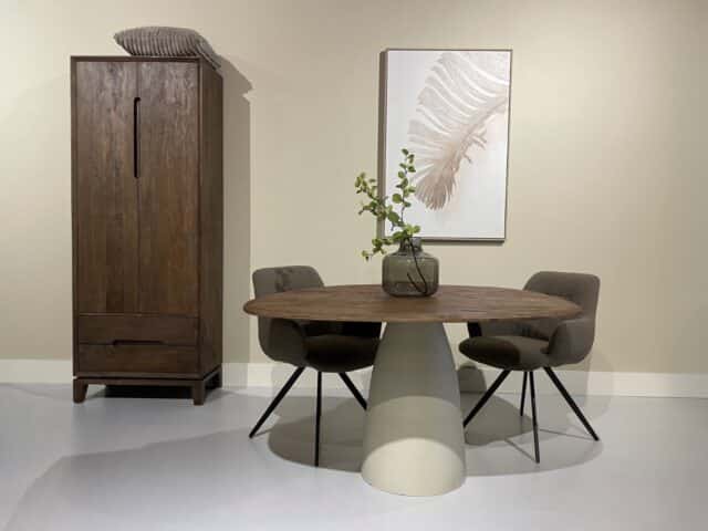 Livingfurn eettafel Brix Marron 140 cm