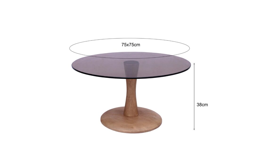 Livingfurn Bijzettafels Brix Faye Almond 75 Cm