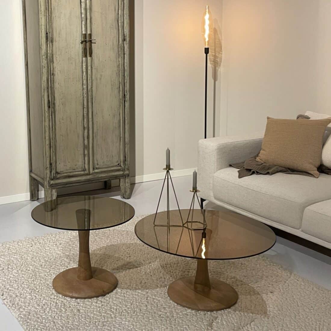 Livingfurn Bijzettafels Brix Faye Almond 75 Cm