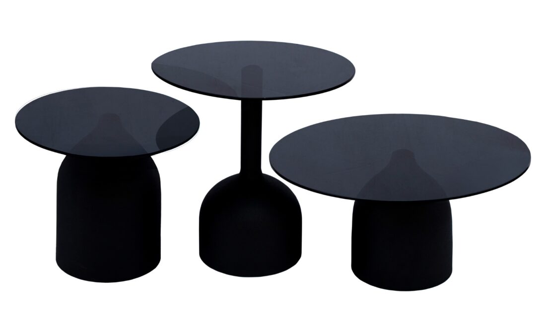 Livingfurn Bijzettafels Brix Isa Black 50 Cm