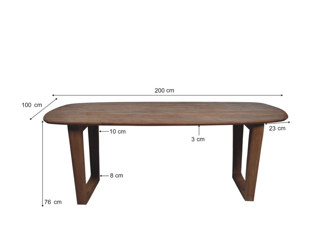 Livingfurn Eetkamertafels Cortez 200 Cm