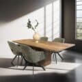 Livingfurn eetkamerstoel Helen draaibaar met arm Turtle