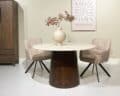 Livingfurn eetkamertafel Brix Bottecino Rond 130cm