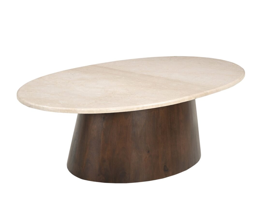 Livingfurn Salontafels Brix Bottecino Oval 120cm