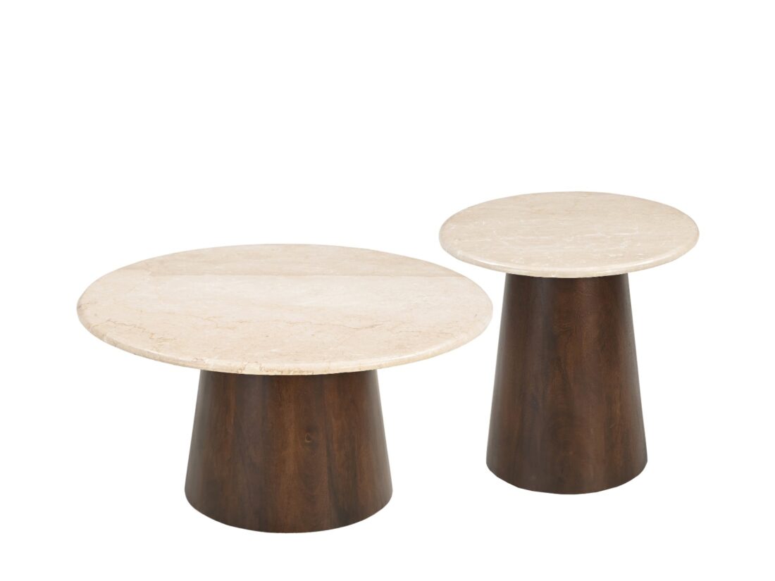 Livingfurn Salontafels Brix Bottecino Rond 75cm