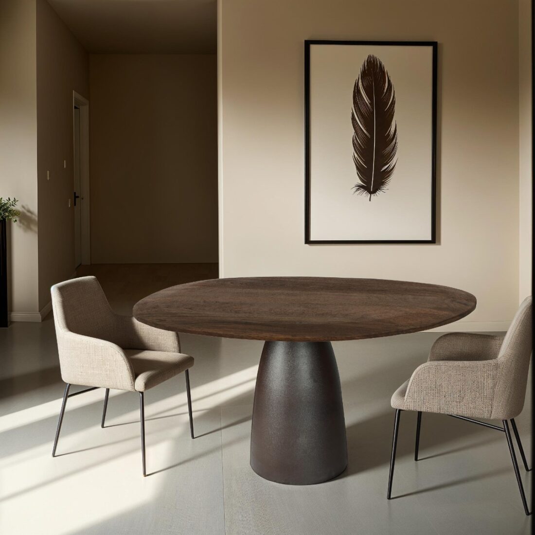 Livingfurn Eetkamertafels Brix Marron Espresso 140cm