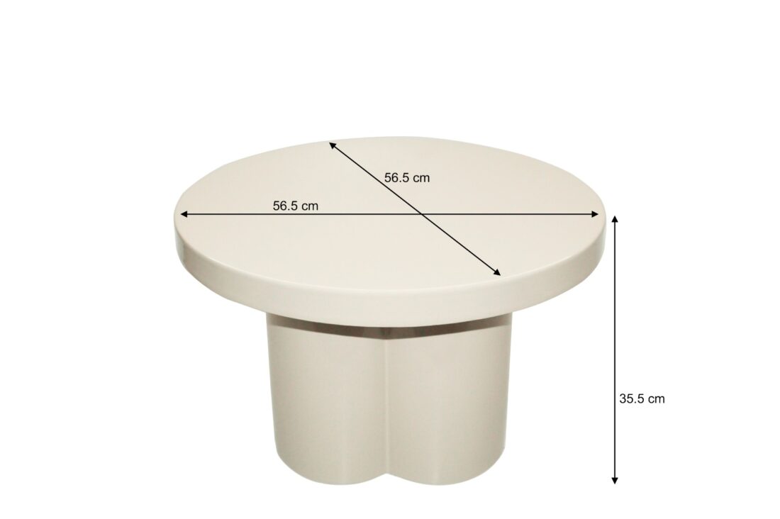 Livingfurn Salontafels Brix Noa Off White 56cm