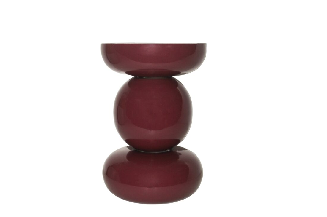 Livingfurn Bijzettafels Brix Dex Maroon