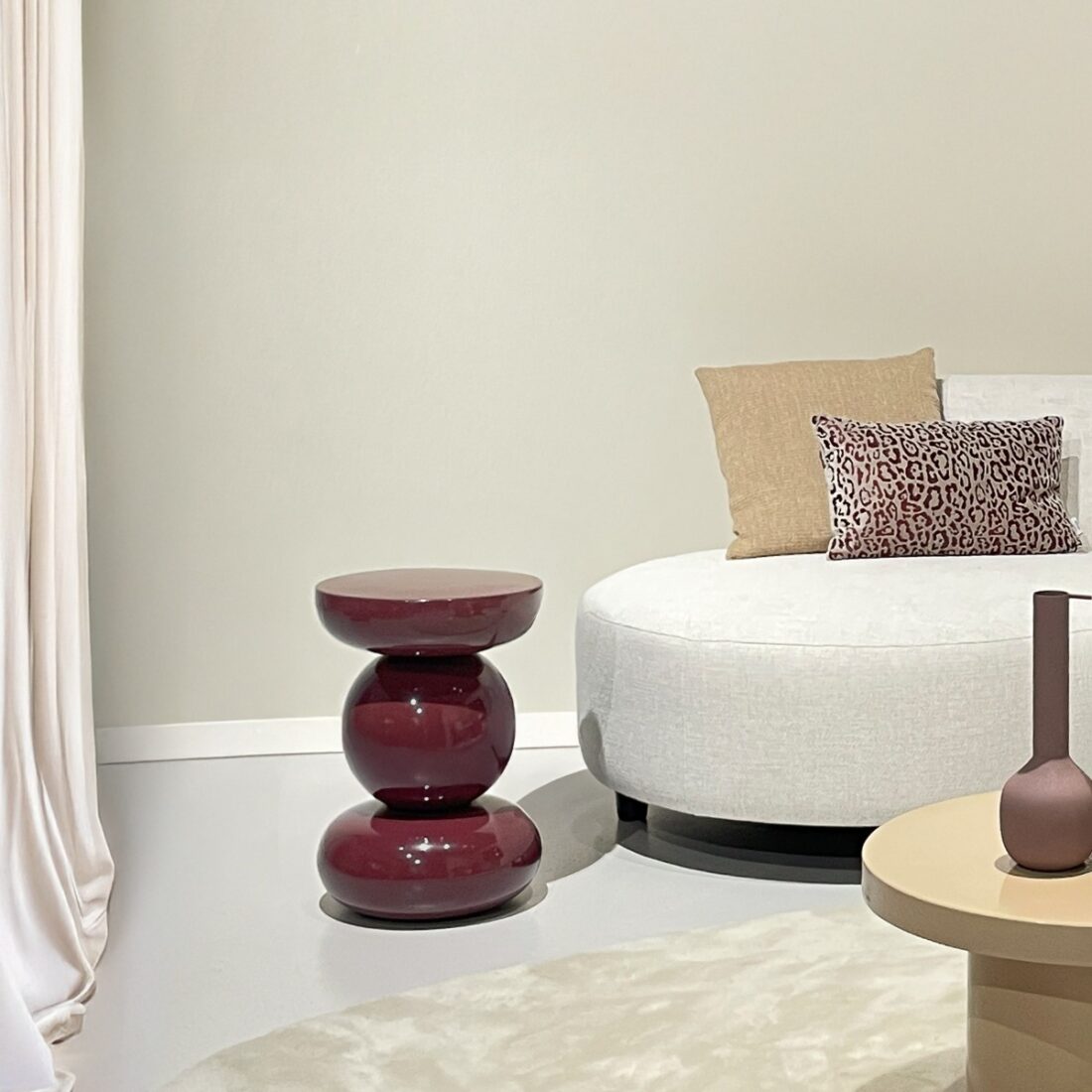 Livingfurn Bijzettafels Brix Dex Maroon