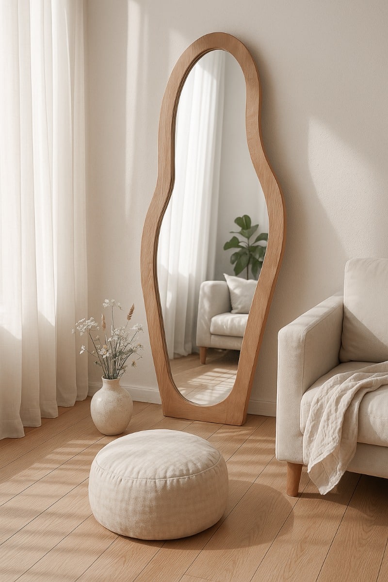 Livingfurn Spiegels Brix Olivia Almond