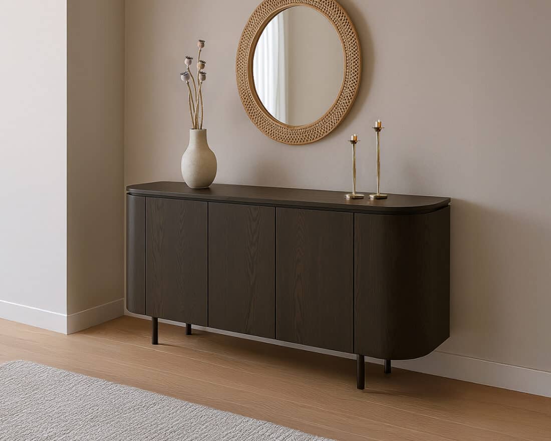Livingfurn Dressoirs Tobago Espresso 170cm