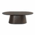 Livingfurn Salontafels Novero Espresso Oval 120cm