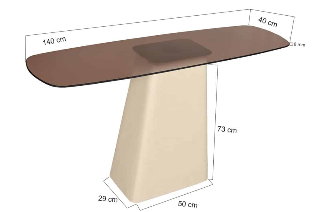 Livingfurn Wandtafels Brix Mylon 140 Cm