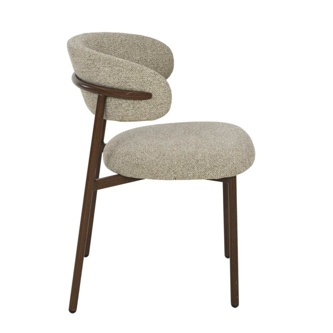 Livingfurn Eetkamerstoelen Micah Hush Walnut