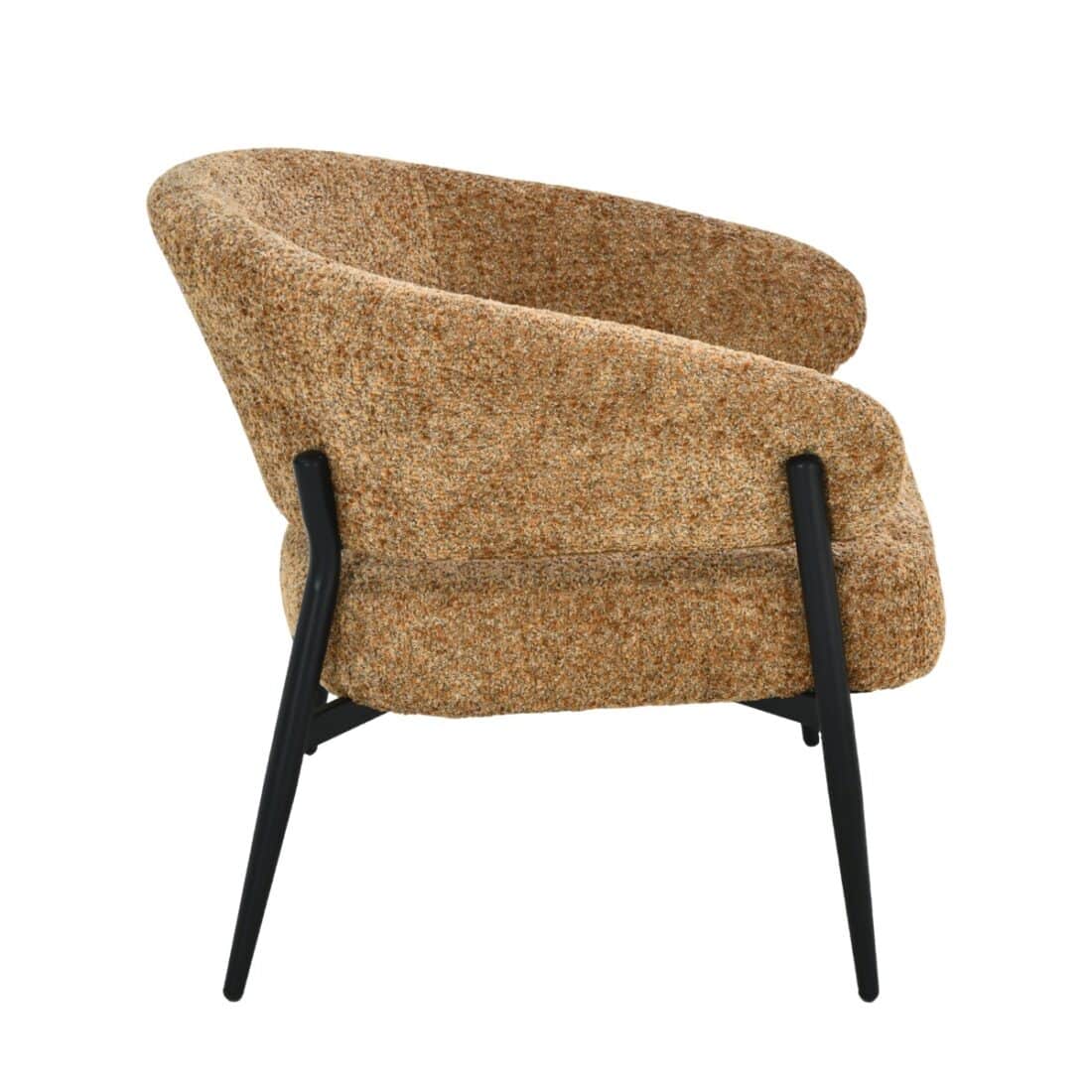 Livingfurn Fauteuil Dilan Venga Met Arm Cognac