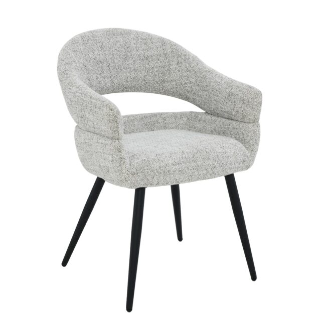 Livingfurn Eetkamerstoel Megan Bisque Met Arm Oasis