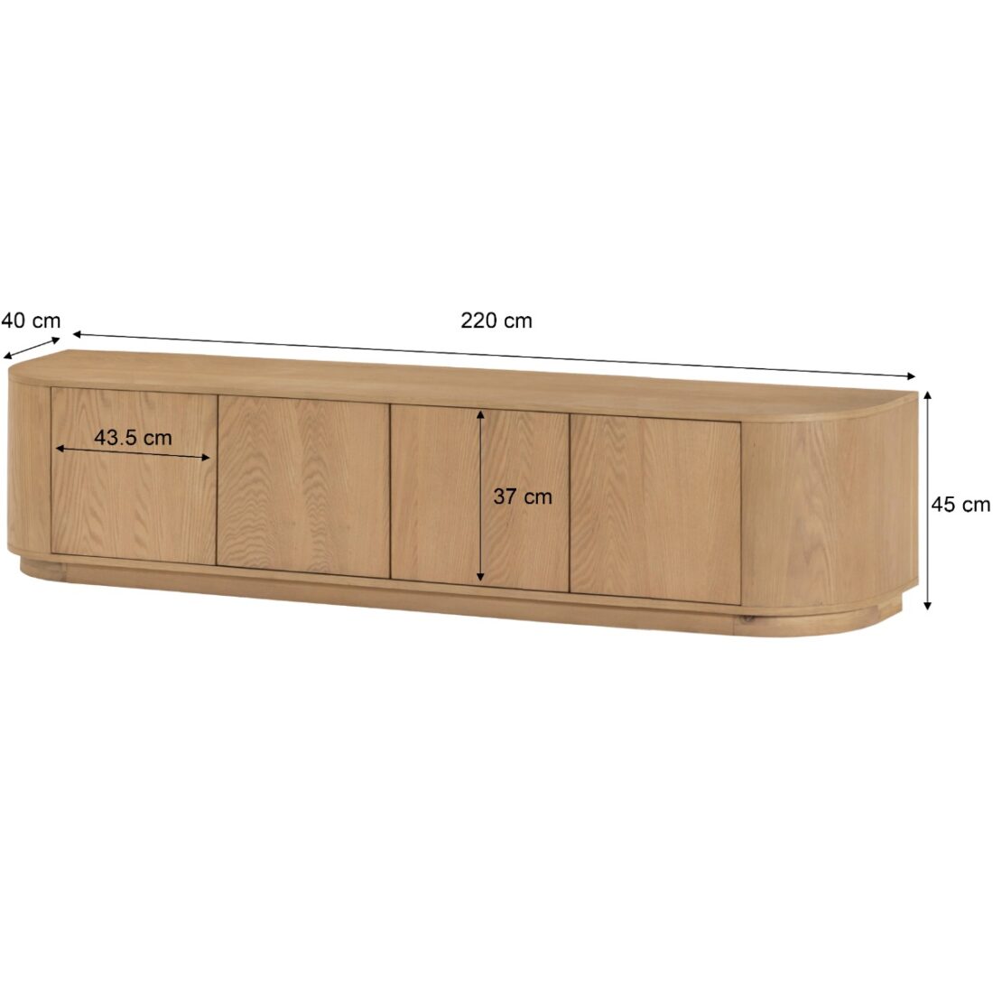 Livingfurn Tv Meubelen Novero 220cm
