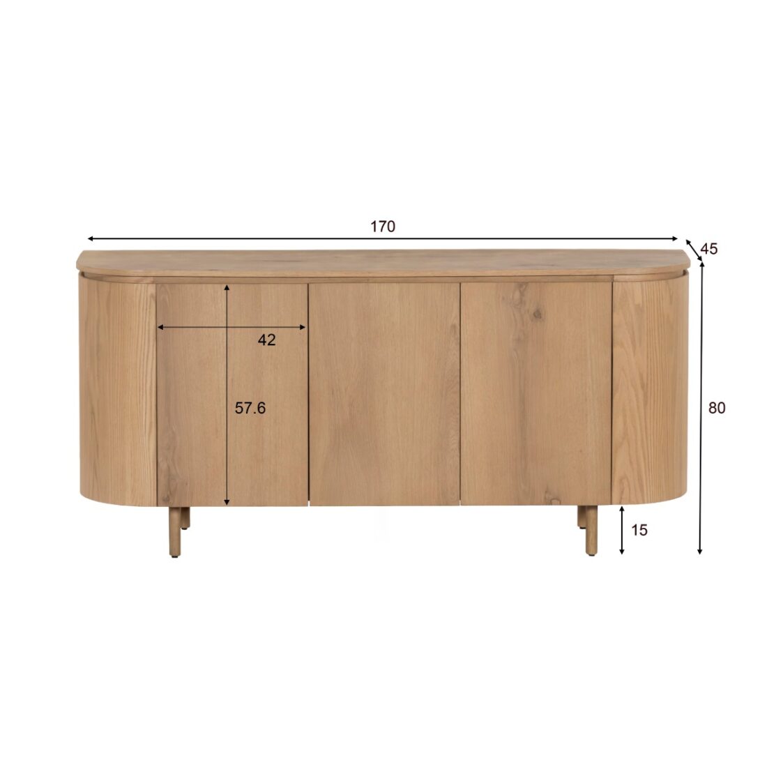 Livingfurn Dressoirs Tobago 170cm