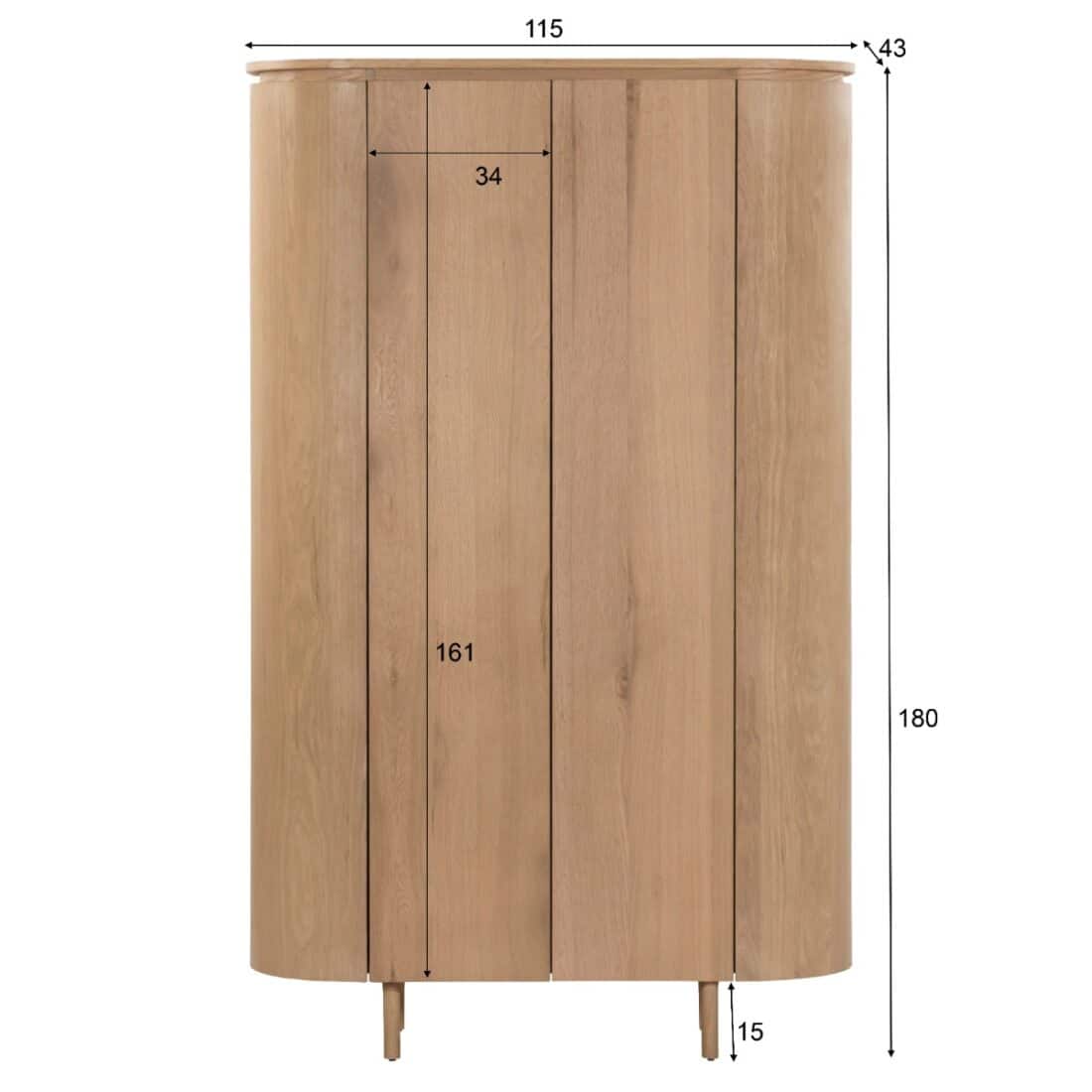 Livingfurn Kabinetten Tobago 180cm