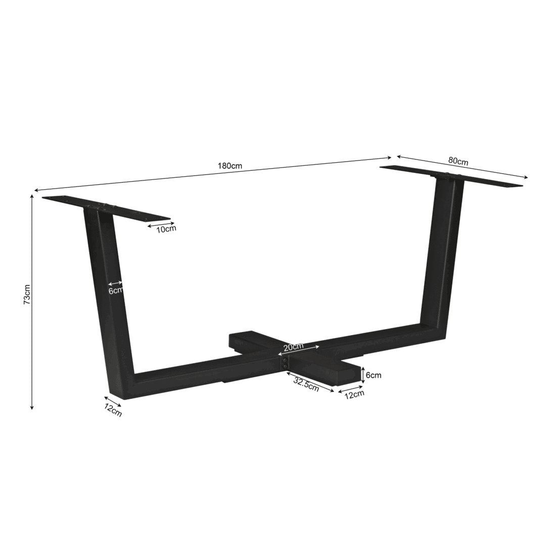 Starfurn Kruispoot Black