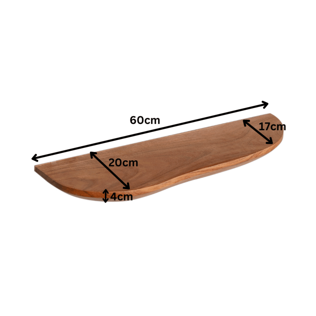 Starfurn Wandplank Live Edge 60 Cm Set Van 2