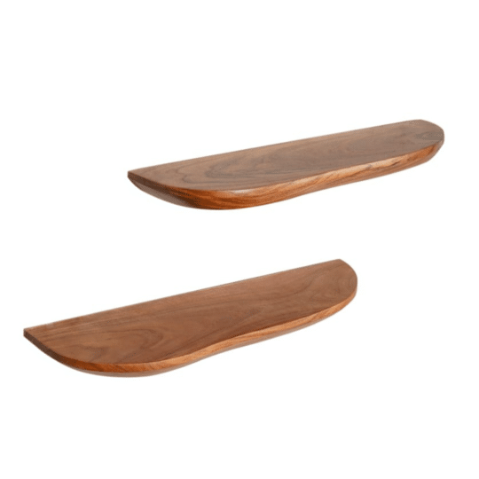 Starfurn Wandplank Live edge | 60 cm | Set van 2