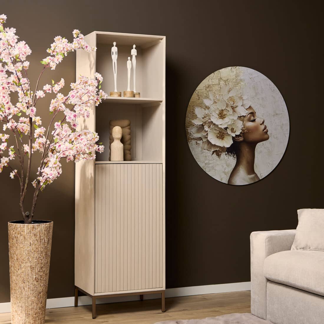 Starfurn Boekenkast Madison Sand 55 Cm