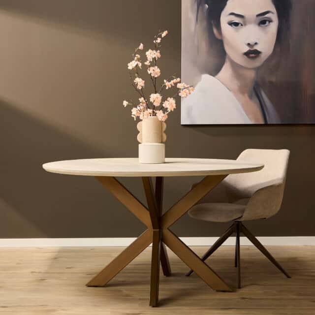 Starfurn Eettafel Madison Sand 150 Cm