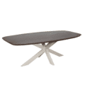 Eettafel Madison Walnut | 240 cm | Deens Ovaal | Poot Sand