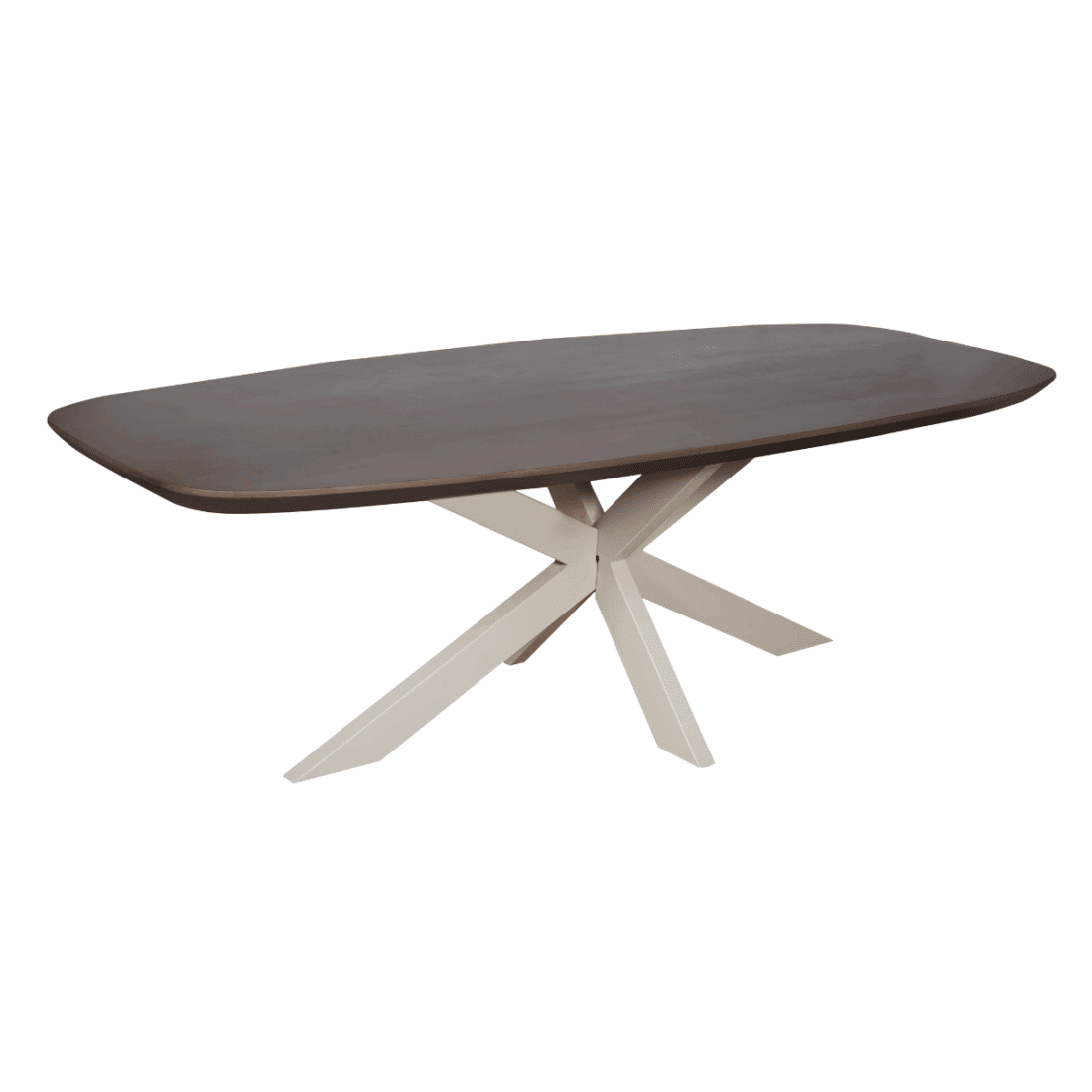 Starfurn Eettafel Madison Walnut 280 Cm Deens Ovaal Poot Sand