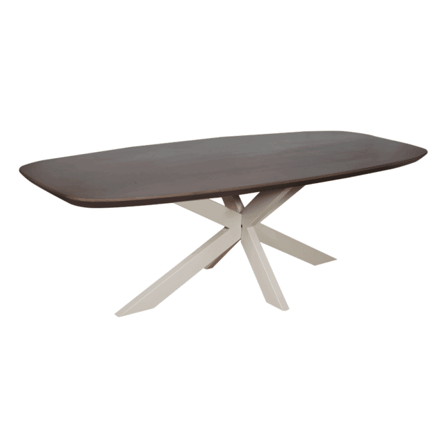 Starfurn Eettafel Madison Walnut 280 Cm Deens Ovaal Poot Sand