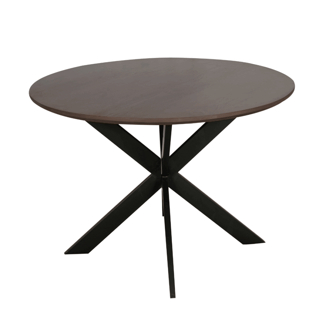 Starfurn Eettafel Madison Walnut 130 Cm Poot Black