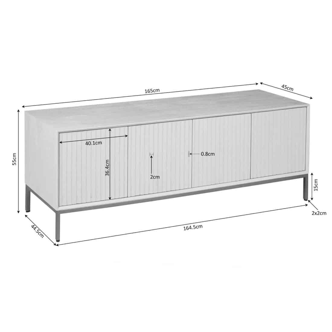 Starfurn Tv Meubel Madison Natural 165 Cm