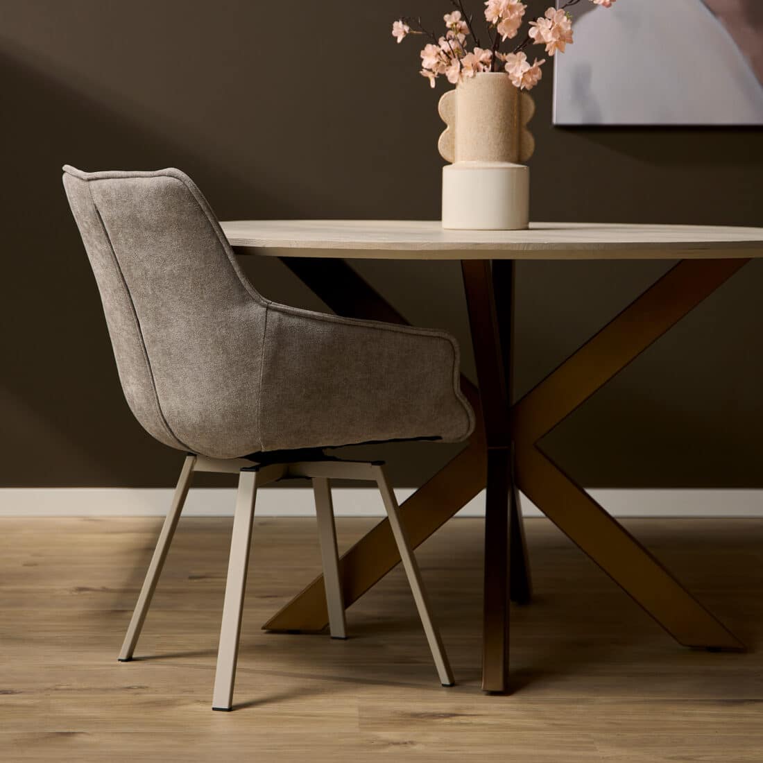 Starfurn Eetkamerstoel Mees Taupe