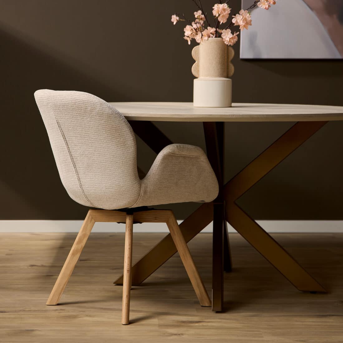 Starfurn Eetkamerstoel Jesse Beige