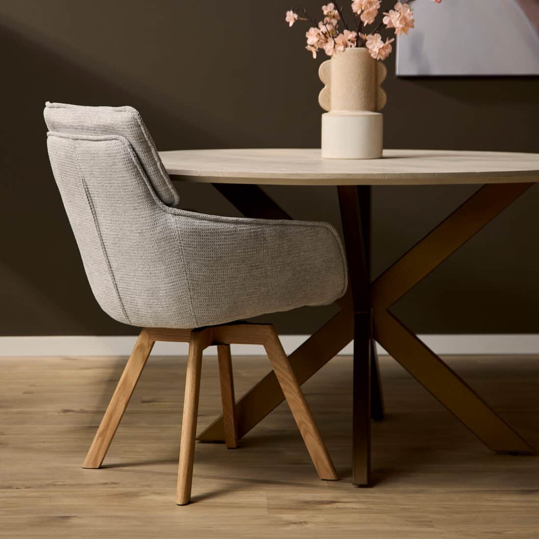 Starfurn Eetkamerstoel Jona Taupe