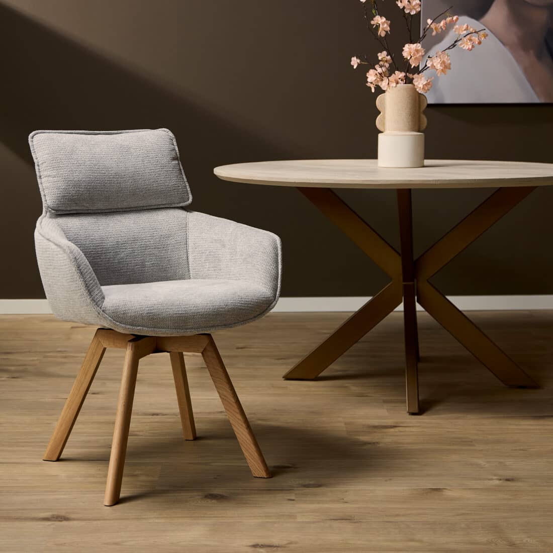 Starfurn Eetkamerstoel Jona Taupe