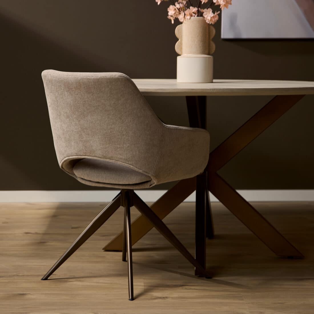 Starfurn Eetkamerstoel Daisy Beige