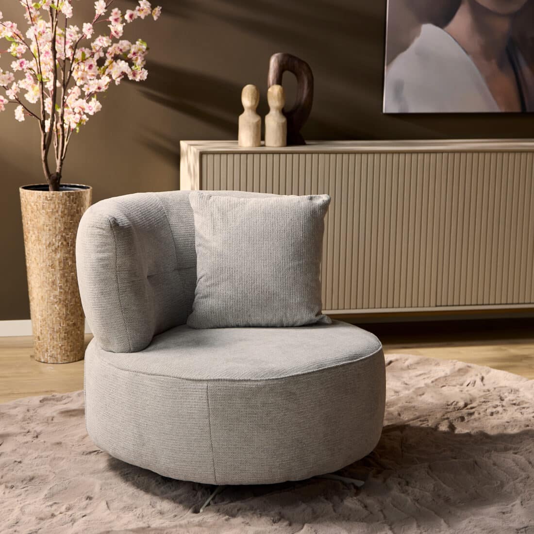 Starfurn Fauteuil Fien Light Grey