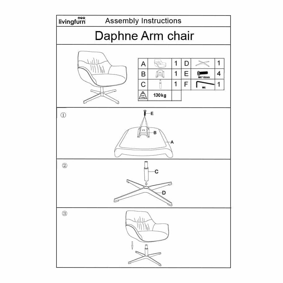 Livingfurn Fauteuils Daphne Greige