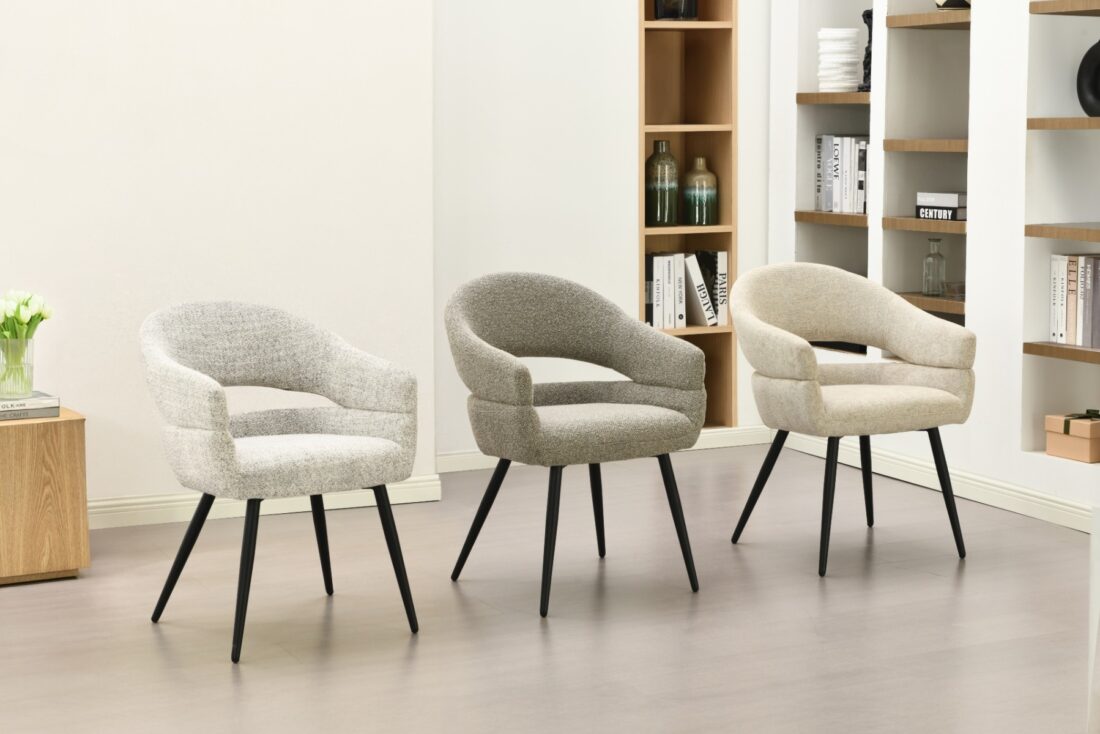 Livingfurn Eetkamerstoelen Megan Toffee