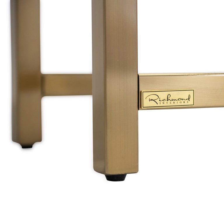 Richmond Interiors Wandkast Magnus 108x30x230 Cm Metaal Geborsteld Goud