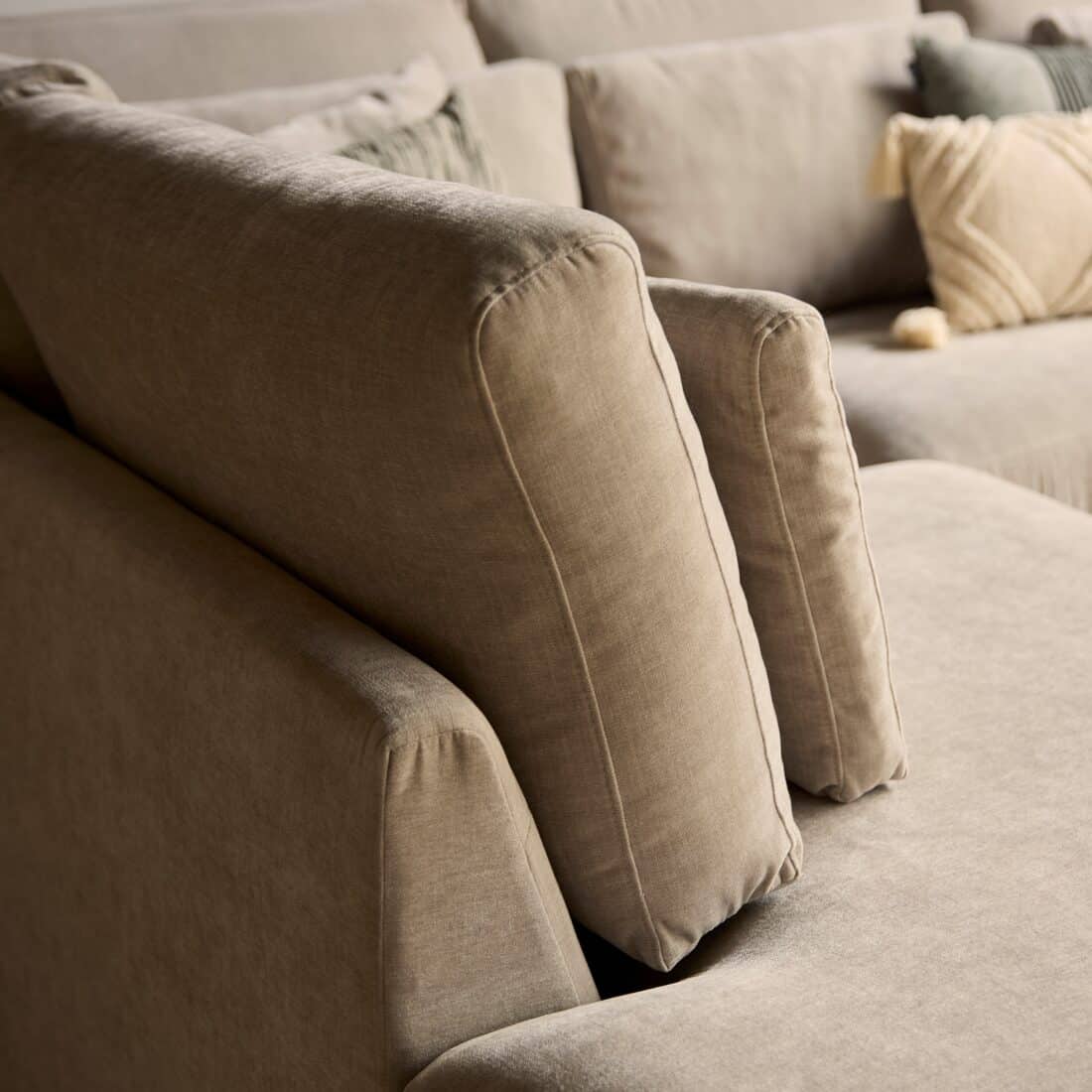 Starfurn Mysofa Jesse 2 5 Zits Ottomane Rechts Beige